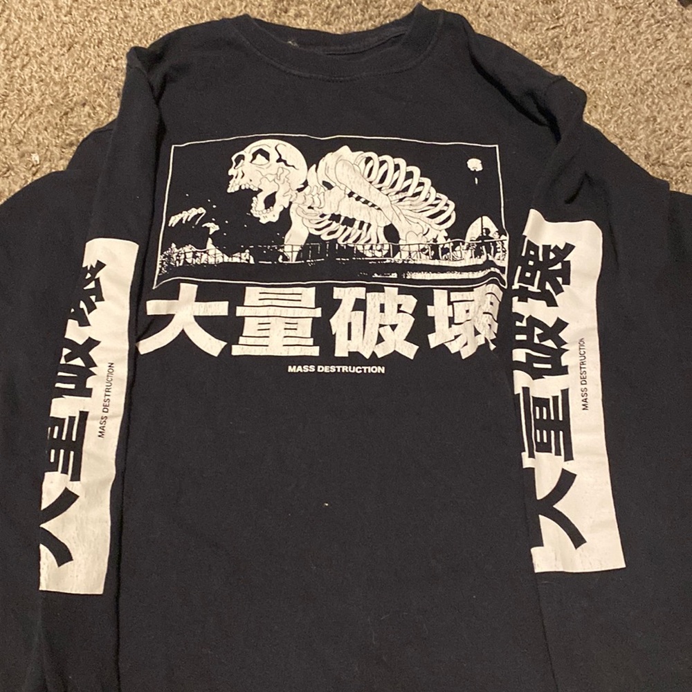 Black Skull Tshirt, Size:Small